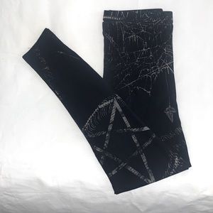 Lip Service Cult Pentagram Discharge Leggings SM